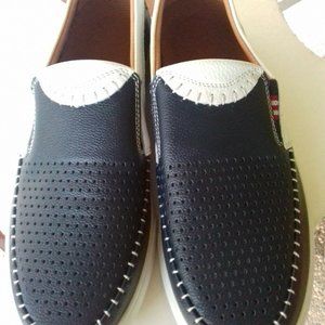 Men's Casual Leather Slip-On Loafers - Size 9